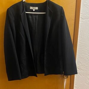 Kasper Black Women's Blazer with Embellished Details